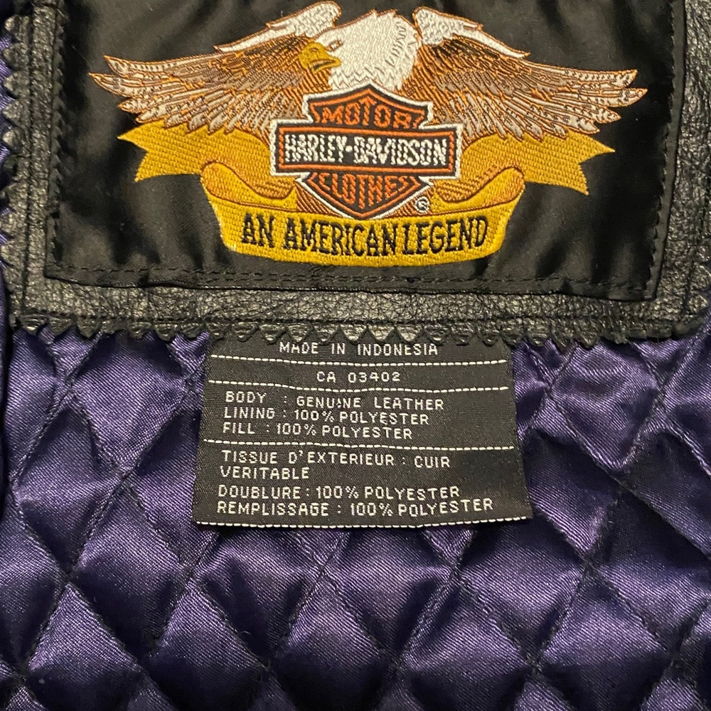 Harley-Davison motor clothes An American Legend leather jacket - Picture 3 of 16